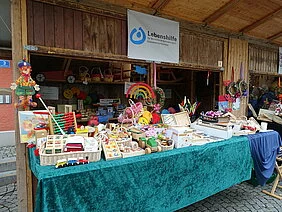 Der Stand der Lebenshilfe im Landkreis Lindau auf der Lindauer Hafenweihnacht